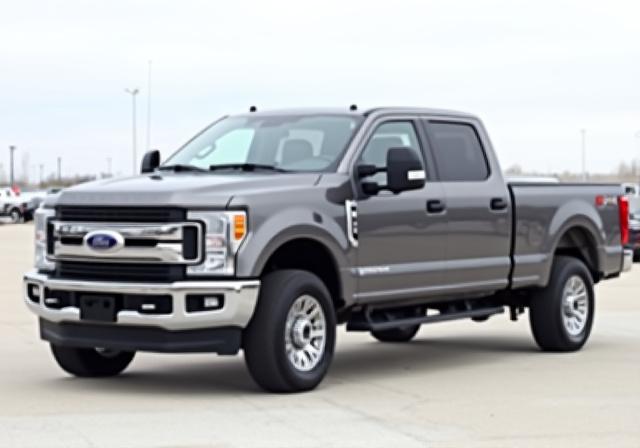 Stock Ford F-250 pickup truck before modifications.
